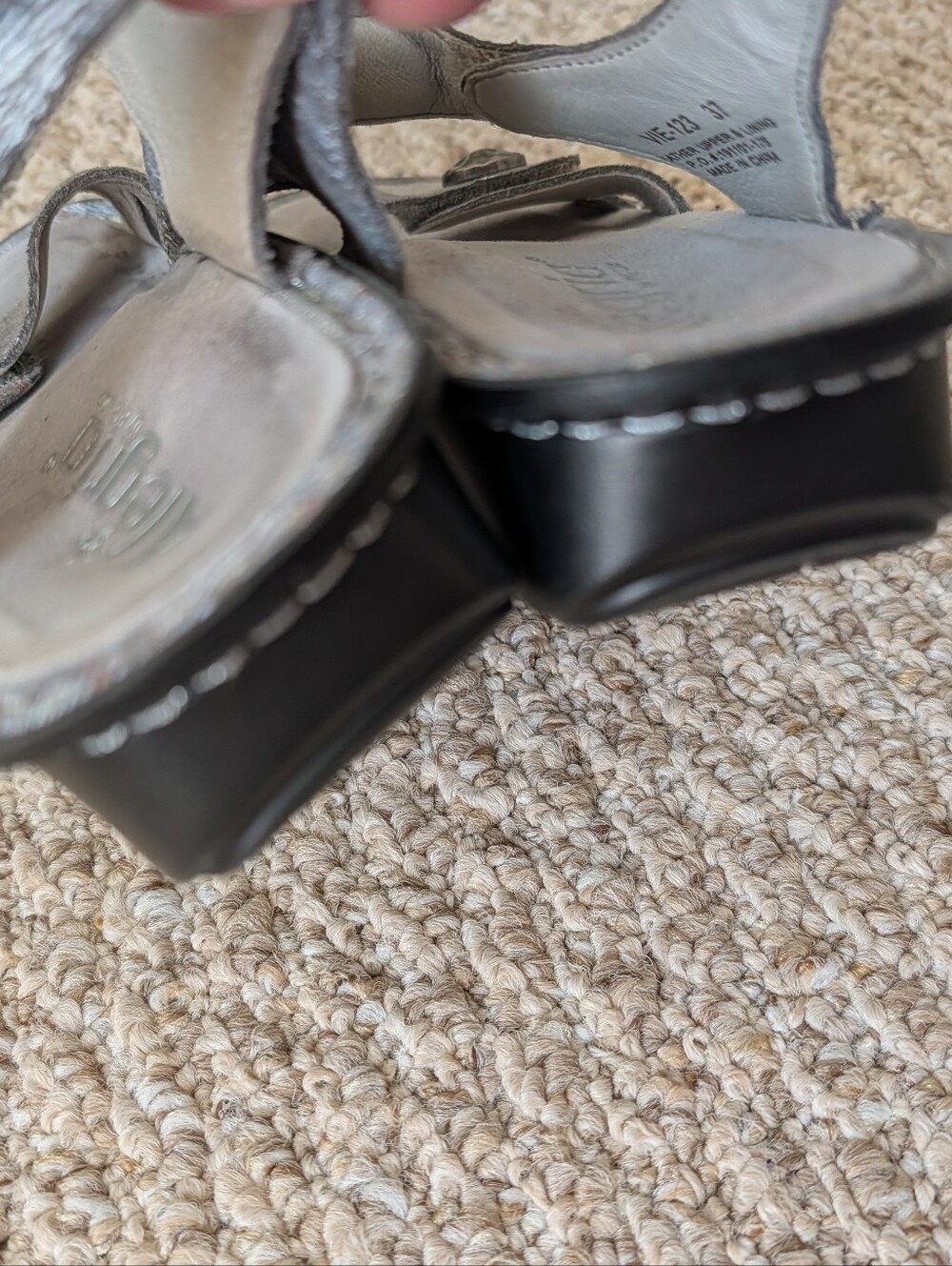 Alegria Leather Sandals Size 37 - Picture 5 of 10